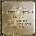 Stolperstein für Herbert Hirschel (Marsilstein 28)