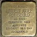 Stolperstein für Herbert Josef Rothschild (Roonstraße 56)