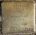 Stolperstein für Hilde Heumann (Beethovenstraße 33)