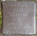 Stolperstein für Hugo Hermann (Frankstraße 12)