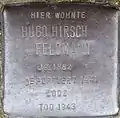 Stolperstein für Hugo Hirsch Feldmann (Kaesenstraße 24)