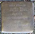 Stolperstein für Jacob Sinn (Sachsenring 29)