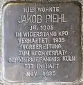 Stolperstein für Jakob Piehl (Schnurgasse 64)