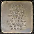 Stolperstein für Johanna Neumann (Moltkestraße 135)