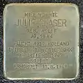 Stolperstein Köln für Julie Glaser (Utrechter Straße 9)