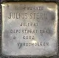 Stolpersteine Köln, Julius Stern (Rolandstraße 63)