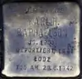 Stolperstein für Karl H. Raphaelson (Engelbertstraße 44)