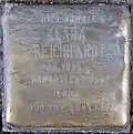 Stolperstein für Klara Reichhardt (Hohenstaufenring 53–55)