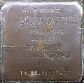 Stolperstein für Laura Caspar (Nidegger Straße 4)