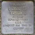 Stolperstein für Lieselotte Eckstein (Im Weichserhof 8)