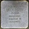 Stolperstein für Lilly Klein (Saarstraße 10)