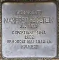 Stolperstein für Manfred Eckstein (Im Weichserhof 8)