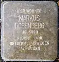 Stolperstein für Markus Rosenberg (Marienburger Straße 52)
