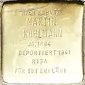 Stolperstein für Martin Kohlmann (Roonstraße 58)