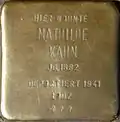 Stolperstein für Mathilde Kahn (Kartäuserhof 37)