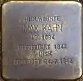 Stolperstein für Max Kahn (Remigiusstraße 45)