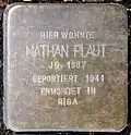 Stolperstein für Nathan Plaut (Marienburger Straße 52)