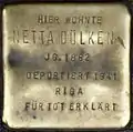 Stolperstein für Netta Dülken (Richard-Wagner-Straße 23)