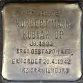 Stolperstein für Norbert Maria Kubiak OP (Lindenstraße 45)