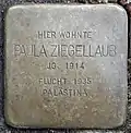 Stolperstein für Paula Ziegellaub (Thieboldsgasse 102)