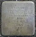Stolperstein für Rachel Ziegellaub (Thieboldsgasse 102)