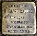 Stolperstein für Richard Rabuse (Ägidiusstraße 66)