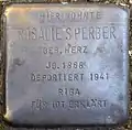 Stolperstein für Rolsalie Sperber (Zwirner Straße 33)