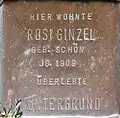 Stolperstein für Rosi Ginzel (Sternengasse 48)