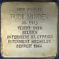 Stolperstein für Rudi Minden (Spichernstraße 57)