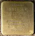Stolperstein für Samuel Erich Esser (Lütticher Straße 12)