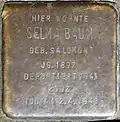 Stolperstein für Selma Baum (Schaevenstraße 4)