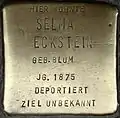 Stolperstein für Selma Eckstein (Kurfürstenstraße 18)
