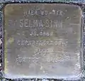 Stolperstein für Selma Sinn (Sachsenring 29)