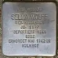 Stolperstein für Selma Wolff (Im Weichserhof 8)