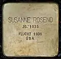 Stolperstein für Susanne Roseno (Bismarckstraße 5)
