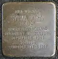 Stolperstein für Sylvia Kohn (Thieboldsgasse 6)