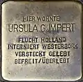Stolperstein für Ursula Gumpert (Berrenrather Straße 383)