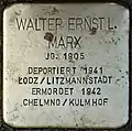 Stolperstein für Walter Ernst L. Marx (Zülpicher Platz 4)