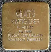 Stolperstein für Wilhelm Kweksilber (Severinstraße 241)