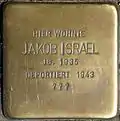 Stolperstein für Jakob Israel (Hohenstaufenring 6)