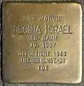 Stolperstein für Regina Israel (Hohenstaufenring 6)