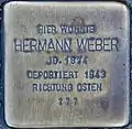 Stolperstein für Hermann Weber (Blaubach 67)