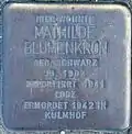 Stolperstein für Mathilda Blumenkorn (Blaubach 67)