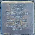 Stolperstein für Walter Blumenkorn (Blaubach 67)
