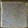 Stolperstein für Else Dobrowolski (Hardefuststraße 8)