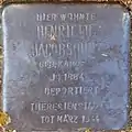 Stolperstein für Henriette Jacobsohn (Neue Maastrichter Straße 3)
