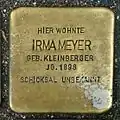 Stolperstein für Irma Meyer (Sülzgürtel 30)
