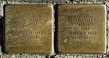 Stolpersteine für Georg und Jenny Davids