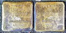 Stolpersteine für Abraham und Lia Rosenbaum