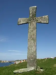Steinkreuz von Leiasundet (3,90 × 1,87 m, errichtet 800–1050 n. Chr.)